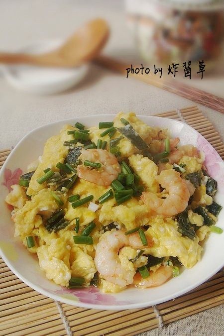 海带虾仁炒滑蛋