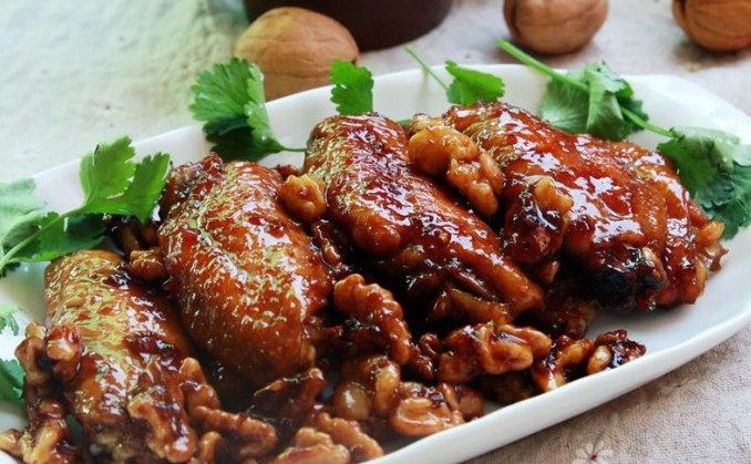 核桃烧鸡翅