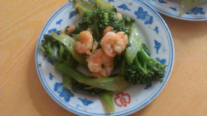 西兰花炒虾