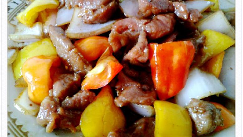 彩椒羊肉