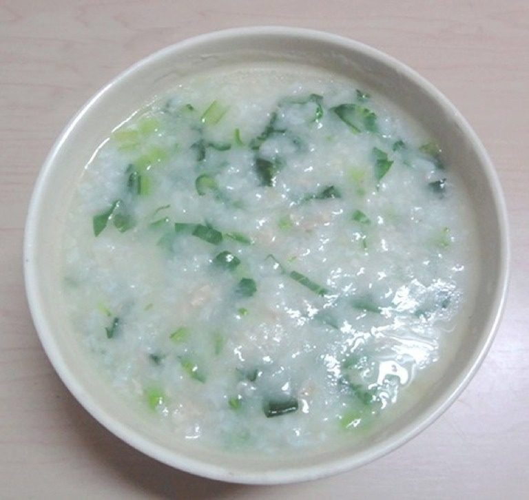 青菜瘦肉粥