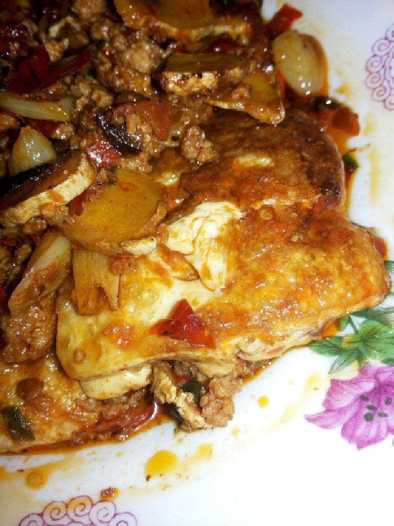 肉沫煎豆腐