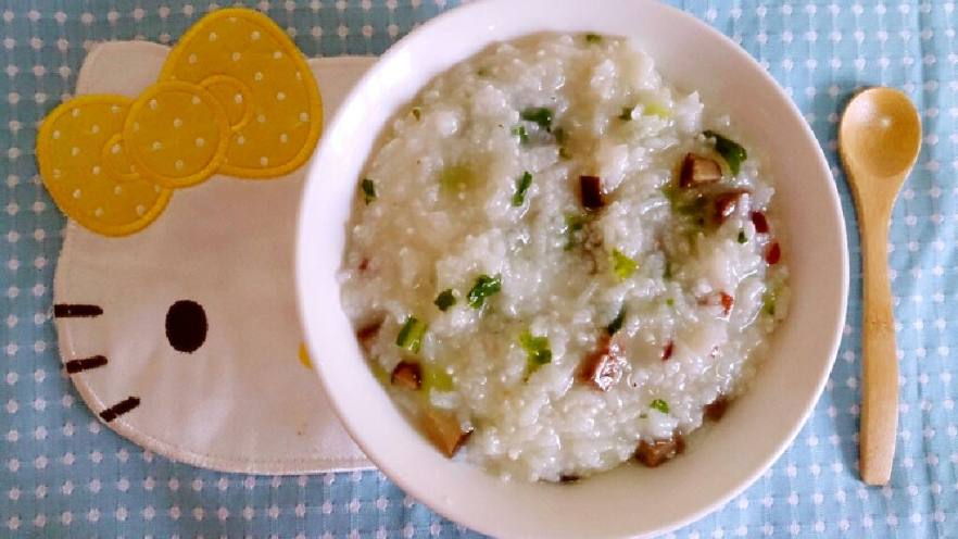 青菜牛肉香菇粥