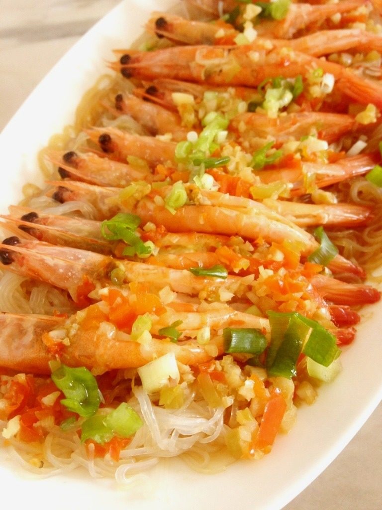 蒜茸粉丝开背虾