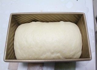 绿茶圈圈土司,收口向下放在土司盒里,放入温暖湿润处发酵至土司盒8分满,放入烤箱180度50分钟即可。