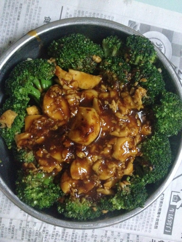 西兰花伴日本豆腐