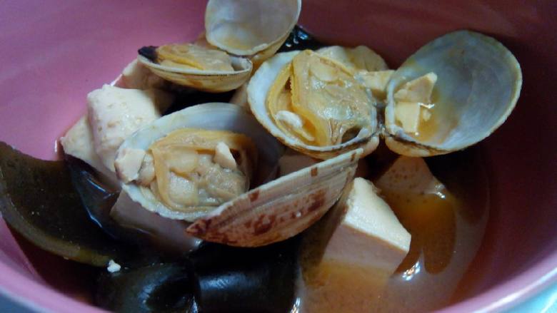花甲海带豆腐味增汤