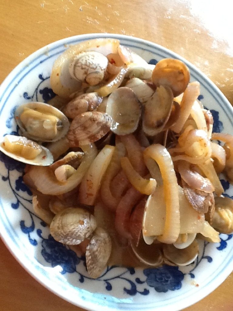 自创 洋葱烤花蛤