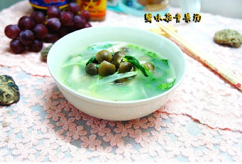 蟹味菇青菜汤