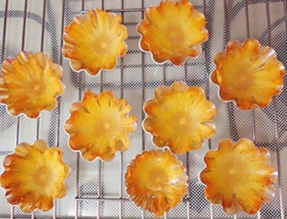 菠萝太阳花,110度—130度再次烤至干燥状态即可