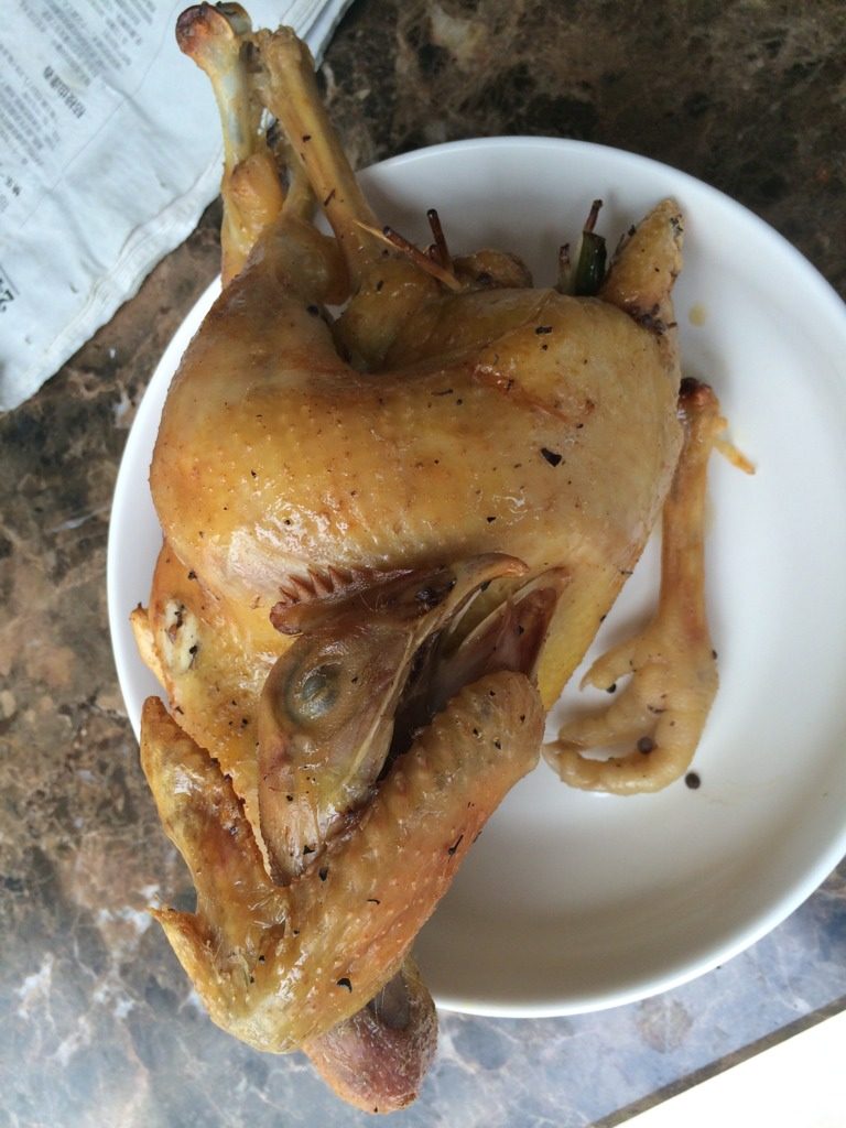 家常烤鸡,如图