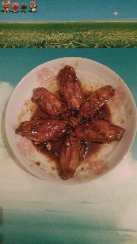 可乐鸡翅,把可乐煮的粘稠的时候，就可以撩起。