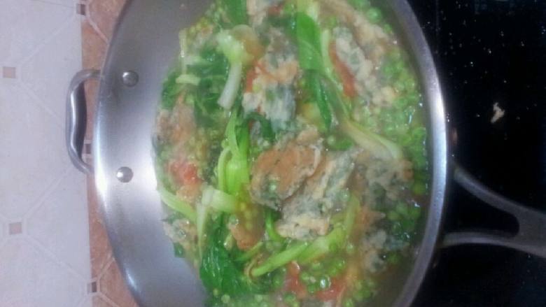 煎烩蚕豆鱼儿,大功告成,,,