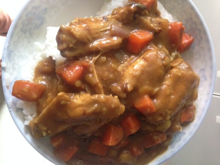 咖喱鸡翅饭