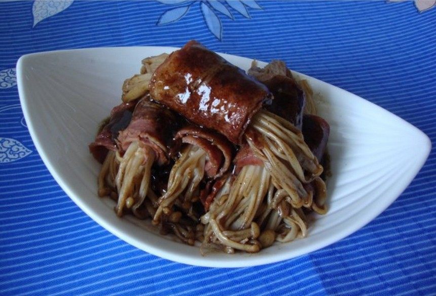 金针菇培根卷