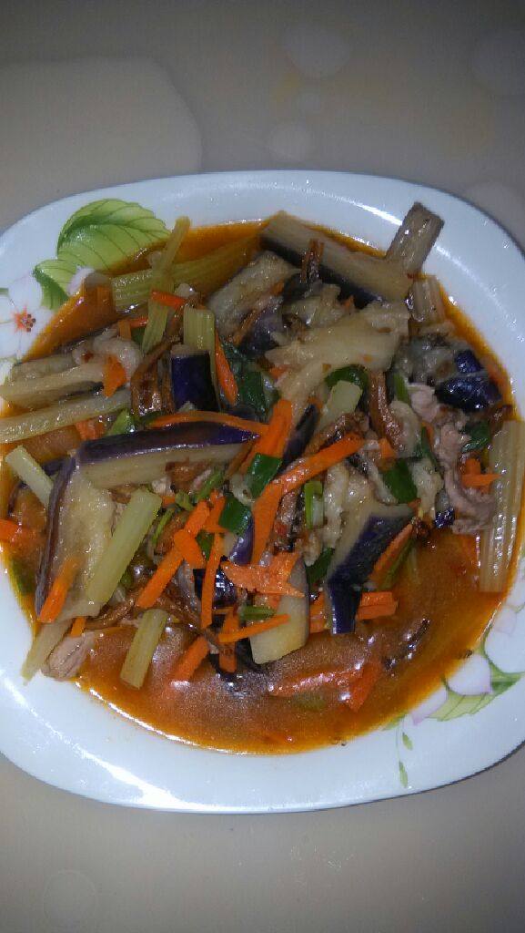 鱼香瘦肉茄子