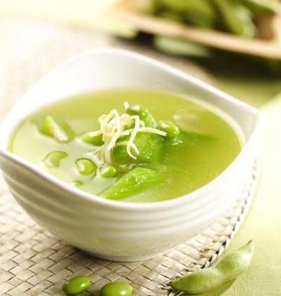 丝瓜毛豆汤
