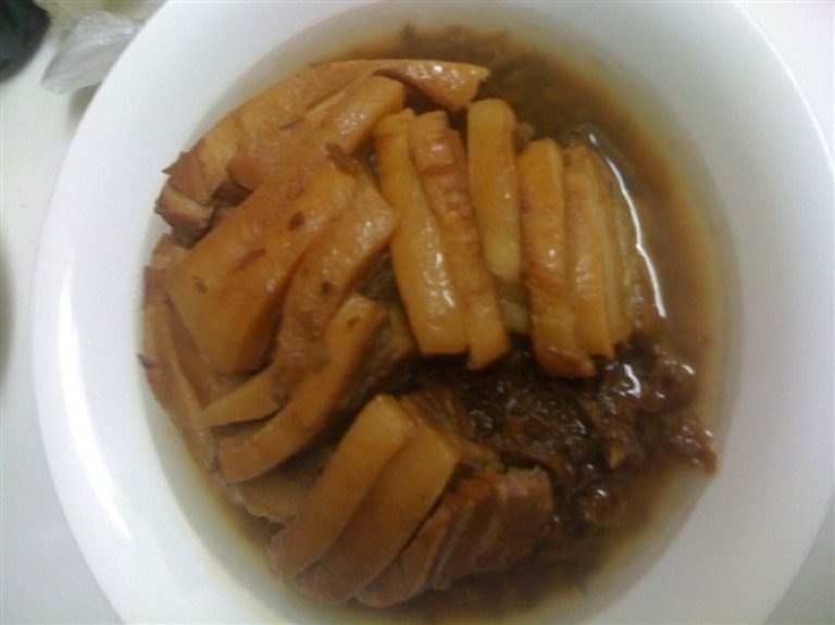 没皮的梅干菜扣肉