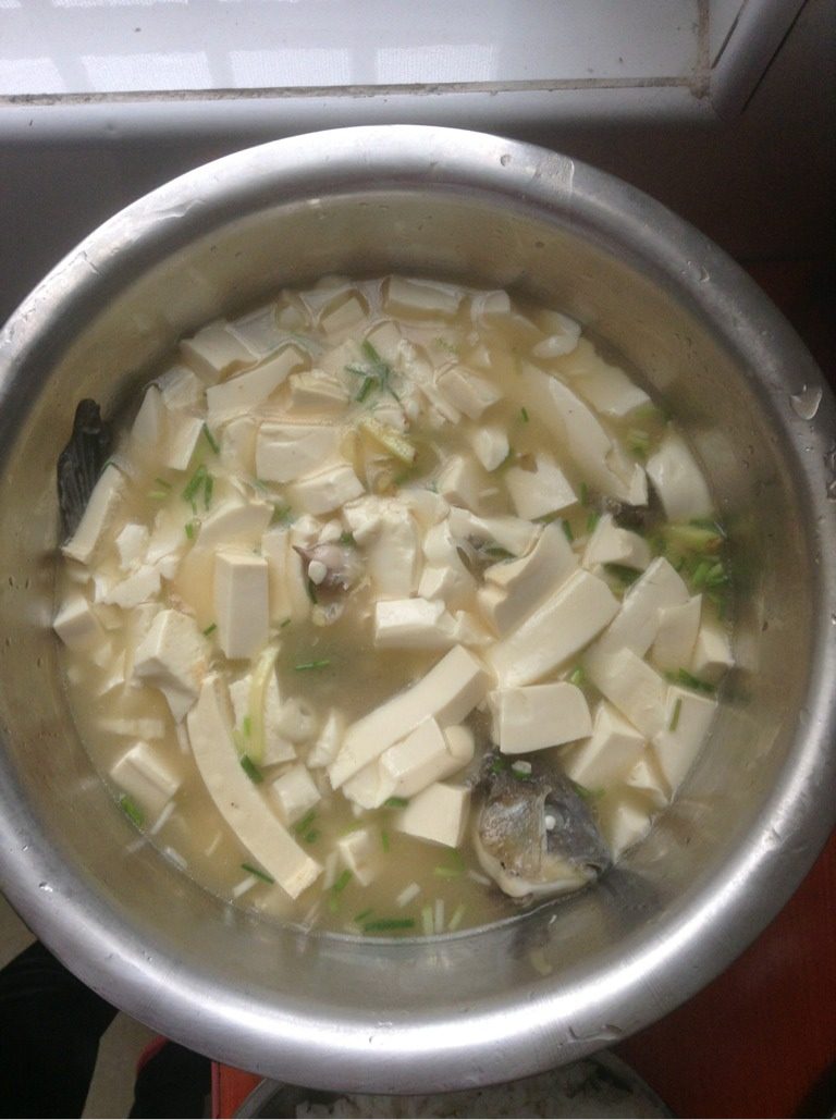 鲫鱼豆腐汤,最终的成品!