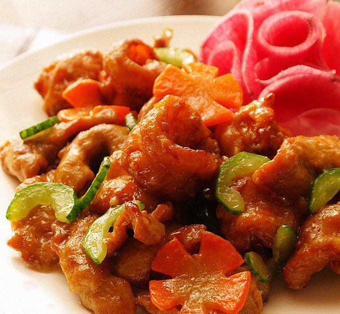 虾球溜肉片