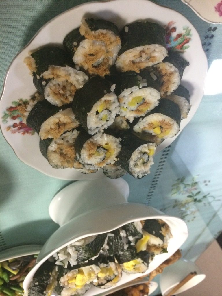 寿司,切块，完成！