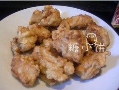 酸甜菠萝鸡,再用中火复炸一次炸透