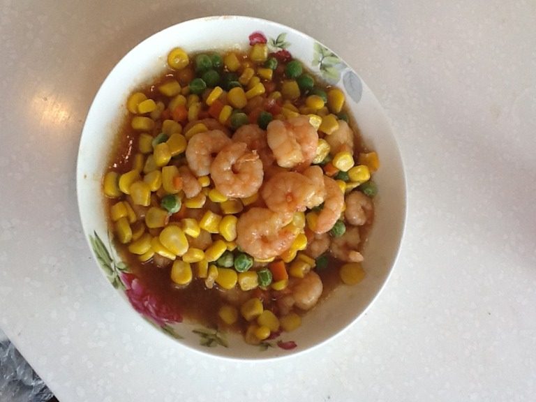 蚝油玉米粒虾仁