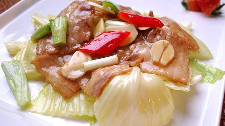 圆白菜炒腊肉
