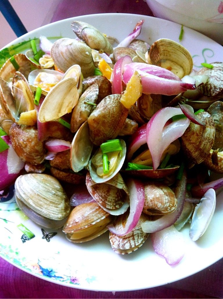 洋葱炒花蛤