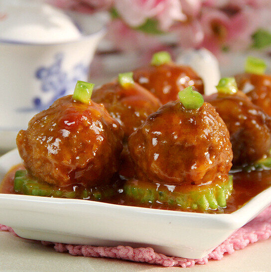 茄汁肉丸苦瓜圈