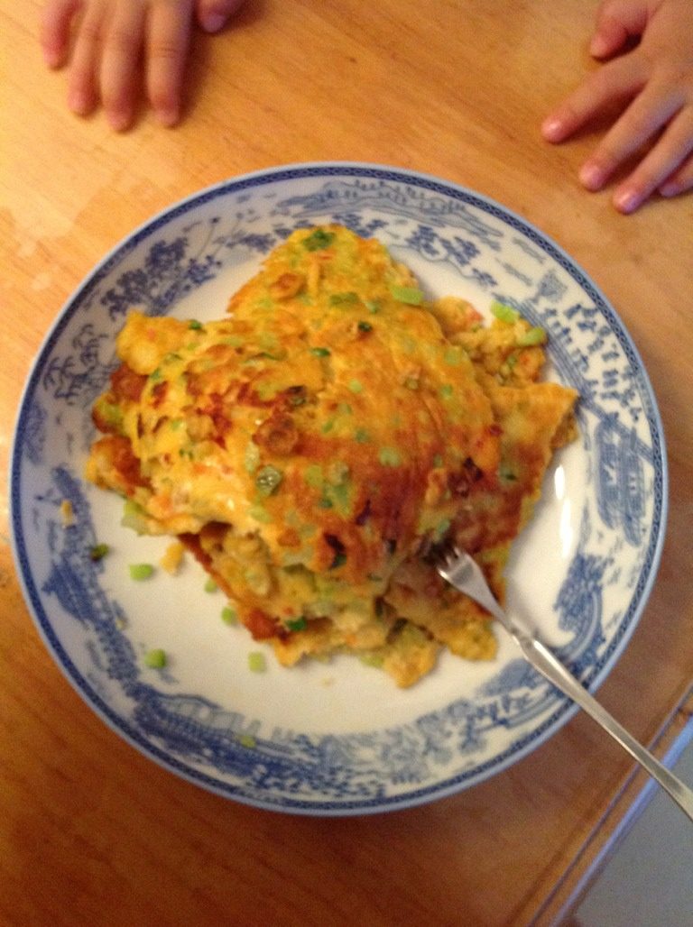 鸡蛋煎饼（黄瓜芹菜味）