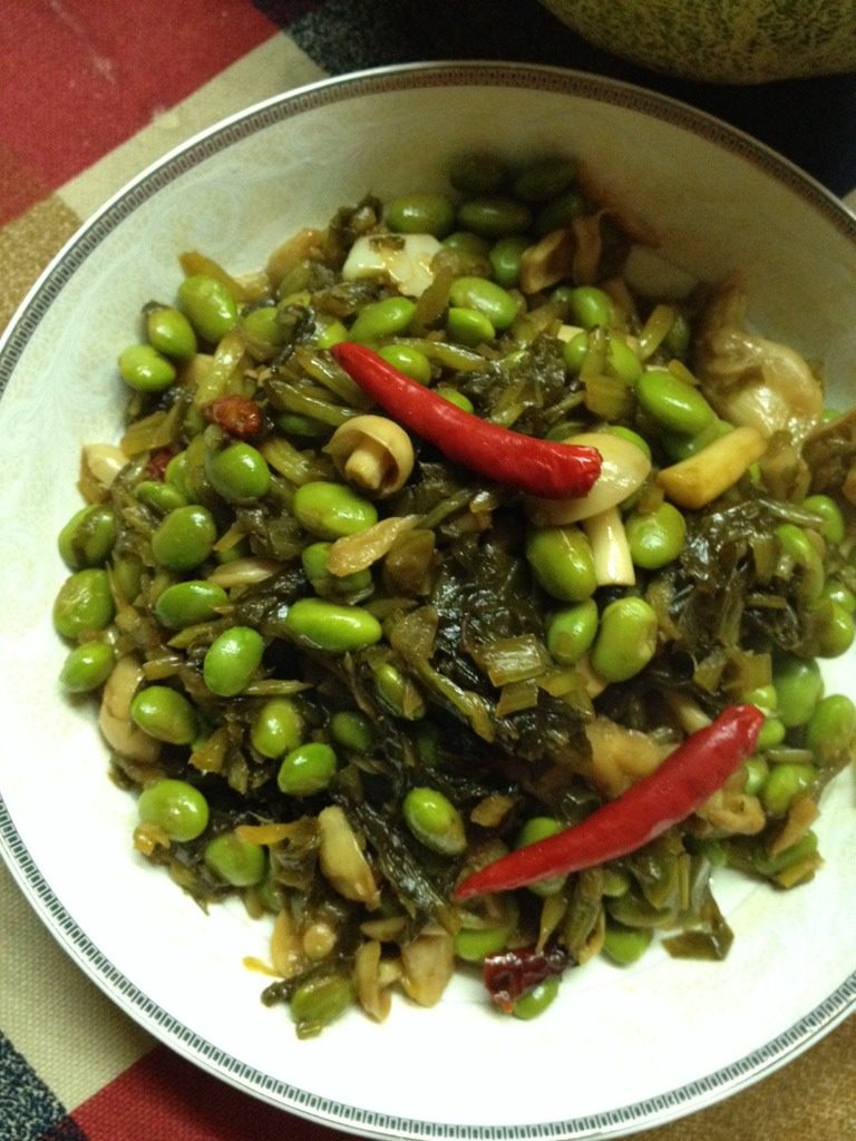 雪菜毛豆