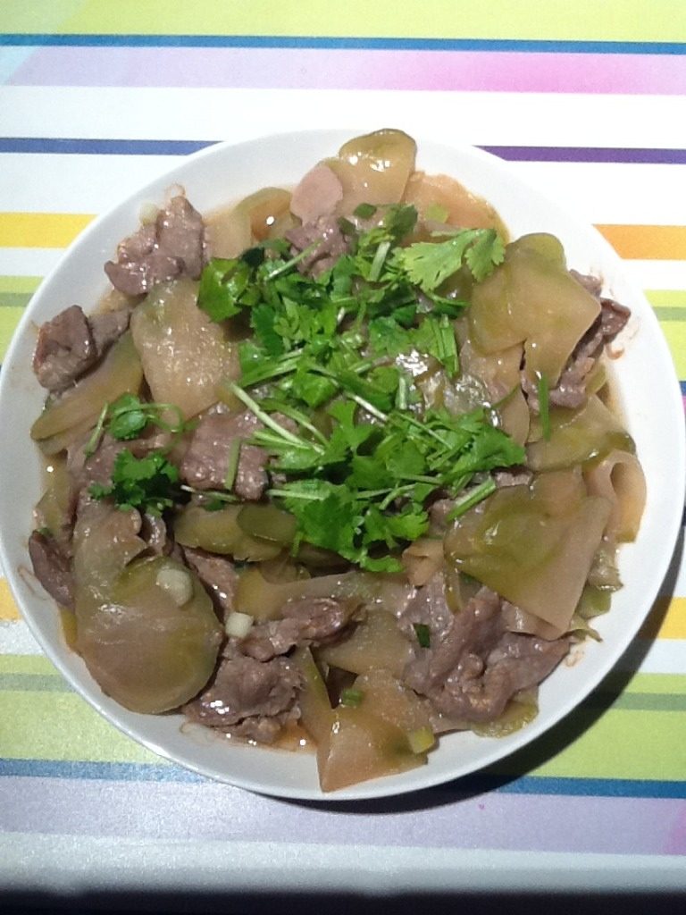 榨菜蒸牛肉