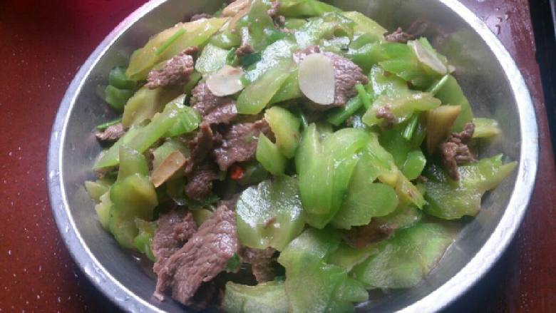 家常凉瓜牛肉