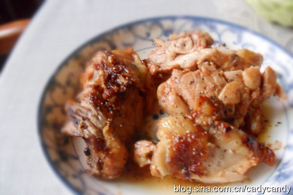 黑胡椒烤鸡腿肉