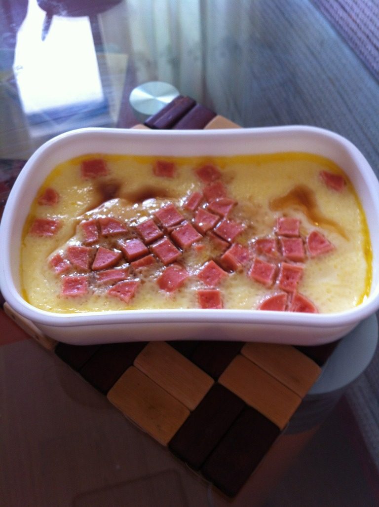 火腿蒸蛋