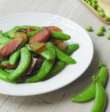 甜豆炒腊肉