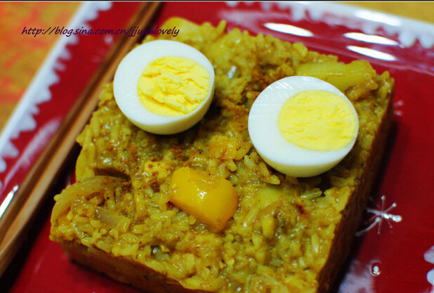 香蕉咖喱鸡丁烩饭 