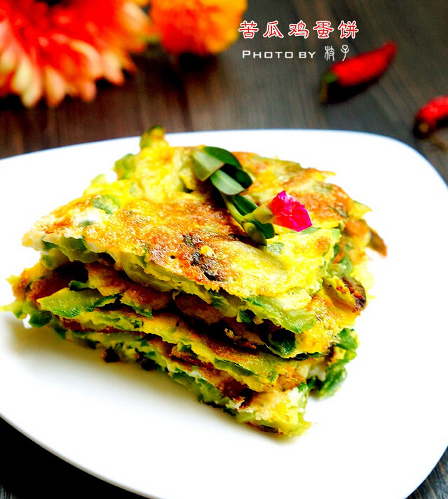 苦瓜鸡蛋饼