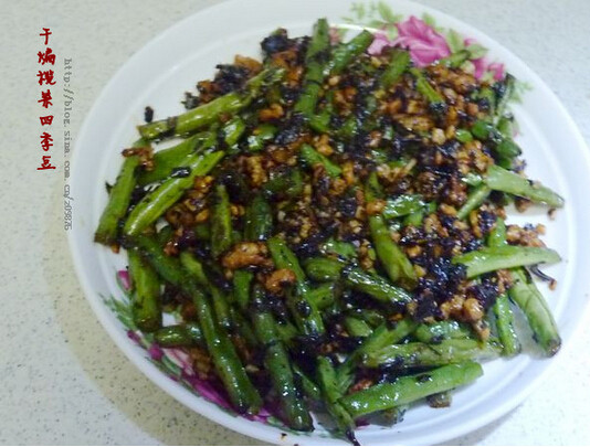 干煸榄菜四季豆