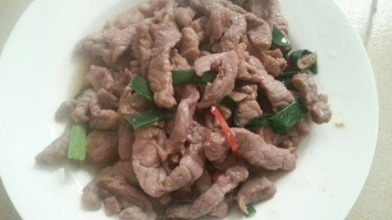 清炒牛排条