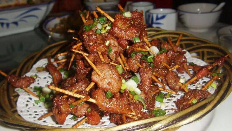 牙签羊肉