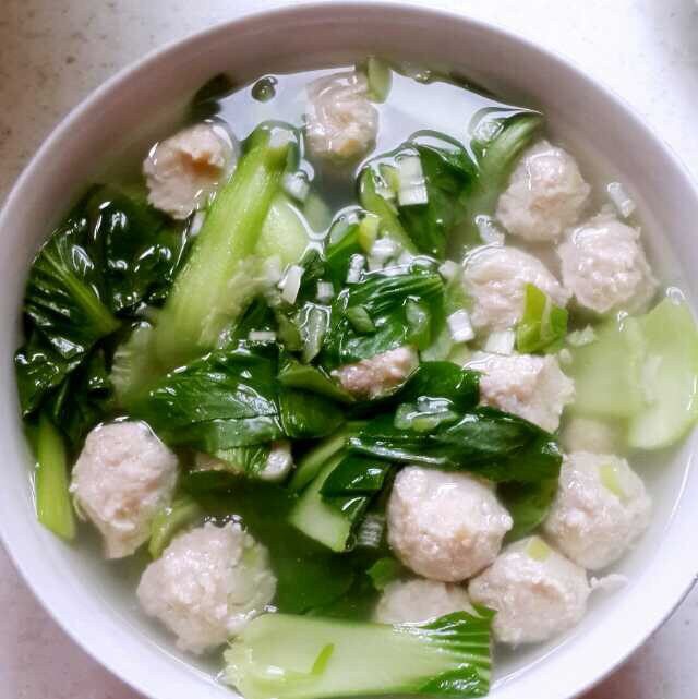 油菜肉丸汤