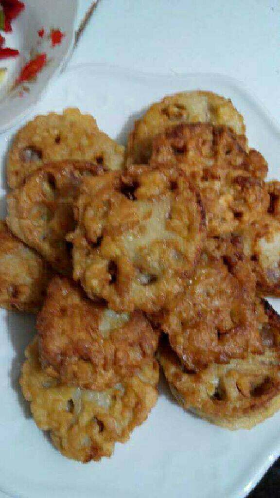 香酥藕合,都炸好了哦!
