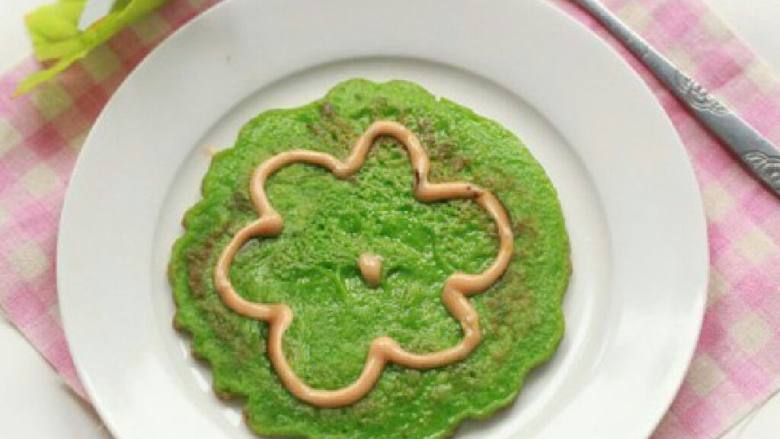 青菜小煎饼（宝宝铺食）