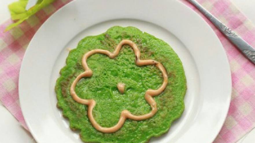 青菜小煎饼（宝宝铺食）