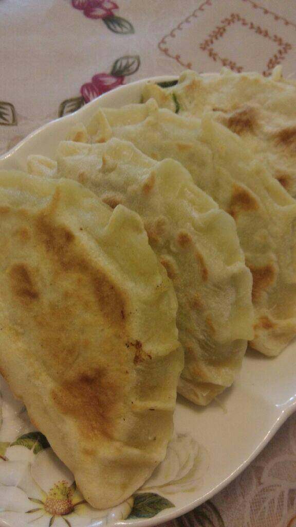 菠菜盒子,烙好出锅
