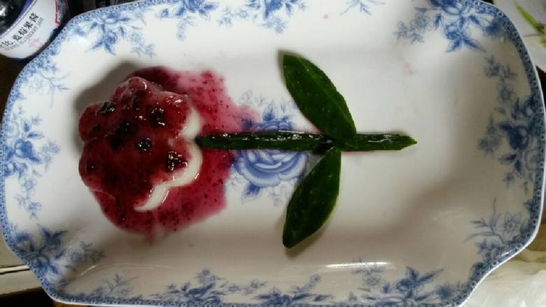 山药蓝莓花
