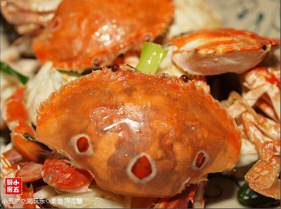 姜葱焗花蟹
