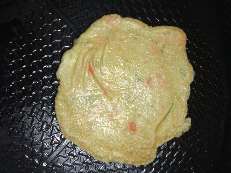 快手早餐饼,一面定型,翻面即可